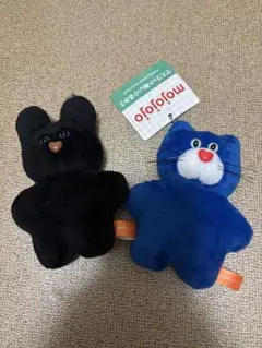 mojojojo マスコットぬいぐるみ3 青猫 黒ウサギ