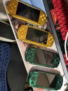 PSP 3000本体 4台セット　メルカリパーティーカラーモンハンセット