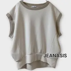 JEANASIS ダンボールプルオーバー アイボリー ゆったり 半袖
