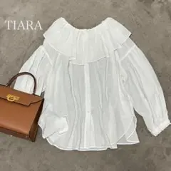未使用　新品タグ付き　ティアラ　ラッフルフリルデザイン　ビックカラー　ゆったり