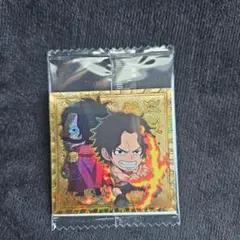 ワンピース大海賊シールウエハース log 12 エース＆ロジャー　パラレル