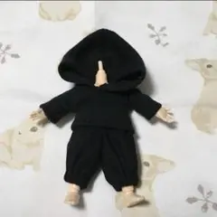 オビツ11 服 ハンドメイド 上下 セット (黒)即購入OK