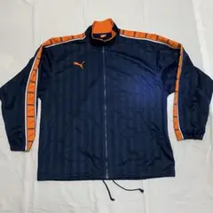 PUMA メンズ XO ジャージ上 ネイビー ×オレンジ