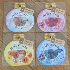 セリア フレークシール 花