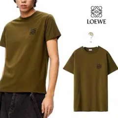 22SS ロエベ 新品未使用 アナグラムTシャツ カーキ