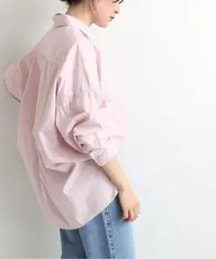 IENA　コットンシルクBigシャツ　38