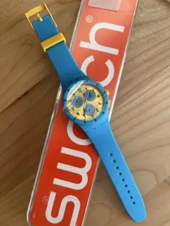 Swatch スウォッチ　腕時計　ブルー　イエロー