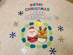 クリスマスの壁面飾り リース