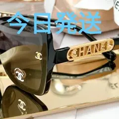 今日発送CHANEL ブラックキャットアイサングラス