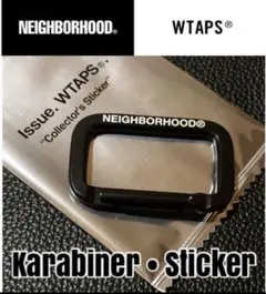 NBHD Karabiner・WTAPS Sticker ■週末限定Black