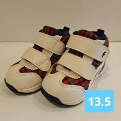 美品　ファミリア　ベビー　スニーカー　アシックス　13.5