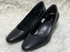 LES NUITES ブラック レザーパンプス　美品