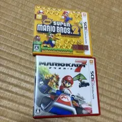 3DS マリオカート7 スーマリ2 ２本セット