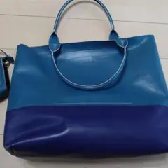 super hakka glanta m 大きめトート　鮮やかブルー