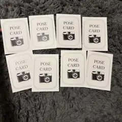【8枚セット】ポーズカード 結婚式　フォトラウンド