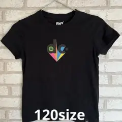 DC カラフルロゴ ブラック Tシャツ120