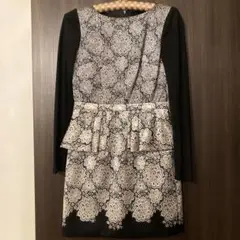tibi ペプラムワンピース 結婚式 パーティー
