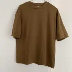 【UNIQLO】ユニクロU エアリズムコットンTシャツ ブラウンS