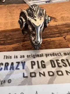 Crazypig Ancient Goat ring 20号