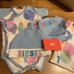 DIESEL ベビー服セット（ロンパース・帽子・手袋）