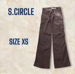 【新品未使用】＊S.CIRCLE＊ローライズ カーゴパンツ ストレート ブラウン