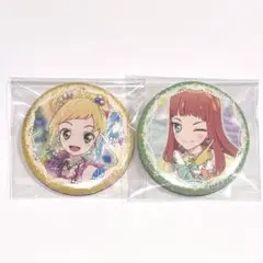 アイカツ stage缶バッジ ゆず あこ 2点セット