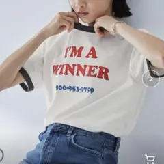 MONO-MART ヴィンテージグラフィックプリント半袖リンガーTシャツ