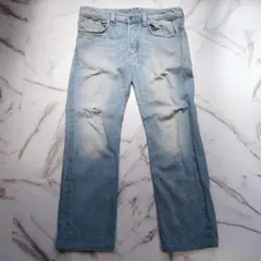 DIESEL LARKEE デニムパンツ ストレート ダメージ加工 W31L32