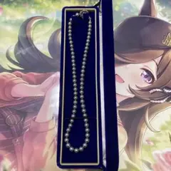 グレー 真珠 ネックレス イヤリング 箱付き