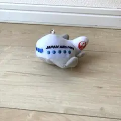 飛行機　JAL ぬいぐるみキーホルダー
