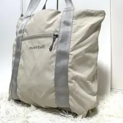 モンベル トートバッグ ナイロンバッグ A4収納可能 肩掛け グレー