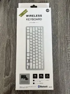 3coins Bluetooth ワイヤレスキーボード 78キー