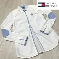 TOMMY HILFIGER シャツ 白 青