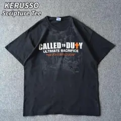 古着 KERUSSO Tシャツ イエス クリスチャン ブラック L 半袖
