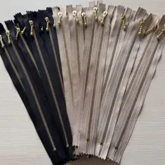 C16 金属製ファスナー25cm/3色各10本合計30本セット