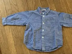FAMILIAR 100サイズ デニム地長袖シャツ