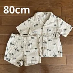 H&M エイチアンドエム 半袖シャツ ショートパンツ 上下2枚セット 80cn