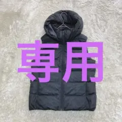 A80 UNIQLO ユニクロ ダウンベスト 黒 M 防寒 フード取り外し可能
