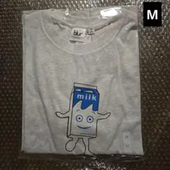 GU Blur グラフィックT MUSIC LIGHT GRAY M ミルクくん