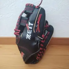 ZETT PRO MODEL 軟式グローブ 黒/赤