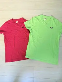 値下げ☆美品☆Hollister VネックTシャツ 2枚セット Mサイズ