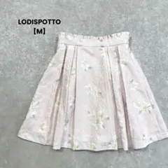 a2032＊LODISPOTTO フレアミニスカート　ピンク【M】花柄　タグ付き