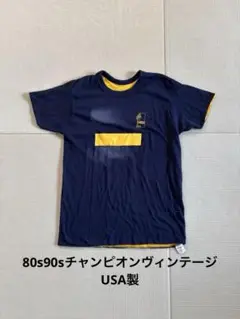 80s90sヴィンテージチャンピオントリコタグTシャツリバーシブルダブルフェイス