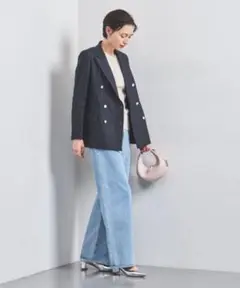9/13まで 美品　Unitedarrows リネンブレザージャケット　ネイビー