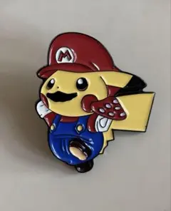 マリオピカチュウ☆バッジ☆ピカチュウ☆マリオ
