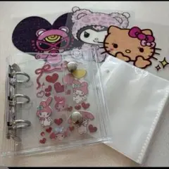 マイメロ　クリアシール帳　透明　シール帳　ボンボンドロップ　ピンク　セット　fq