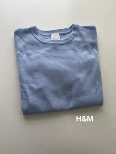 【H&M】ライトブルー 半袖サマーニットM