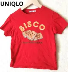 UNIQLO　グリコ　BISCO ロゴ Tシャツ 130