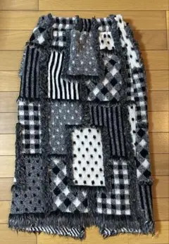 4055パッチワークデザイン　タイトスカート