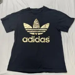 adidas ロゴ Tシャツ 黒